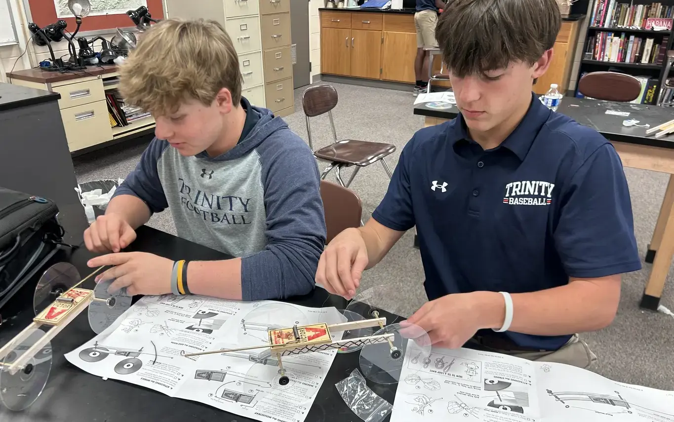 two boys in upper schoolon page image