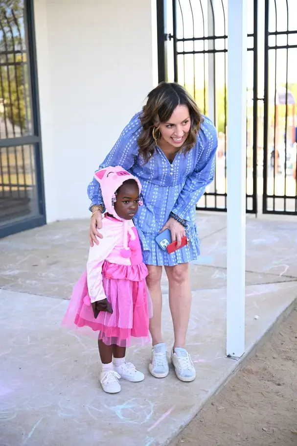 teacher with preschool girlon page image