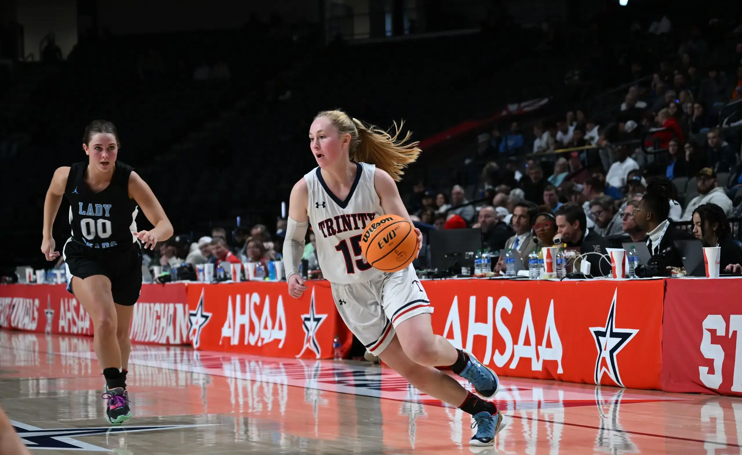 Player dribbling ball