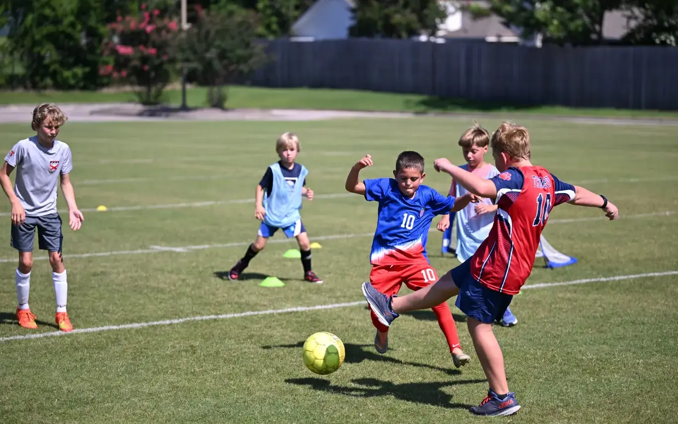 boys playing at soccer campon page image