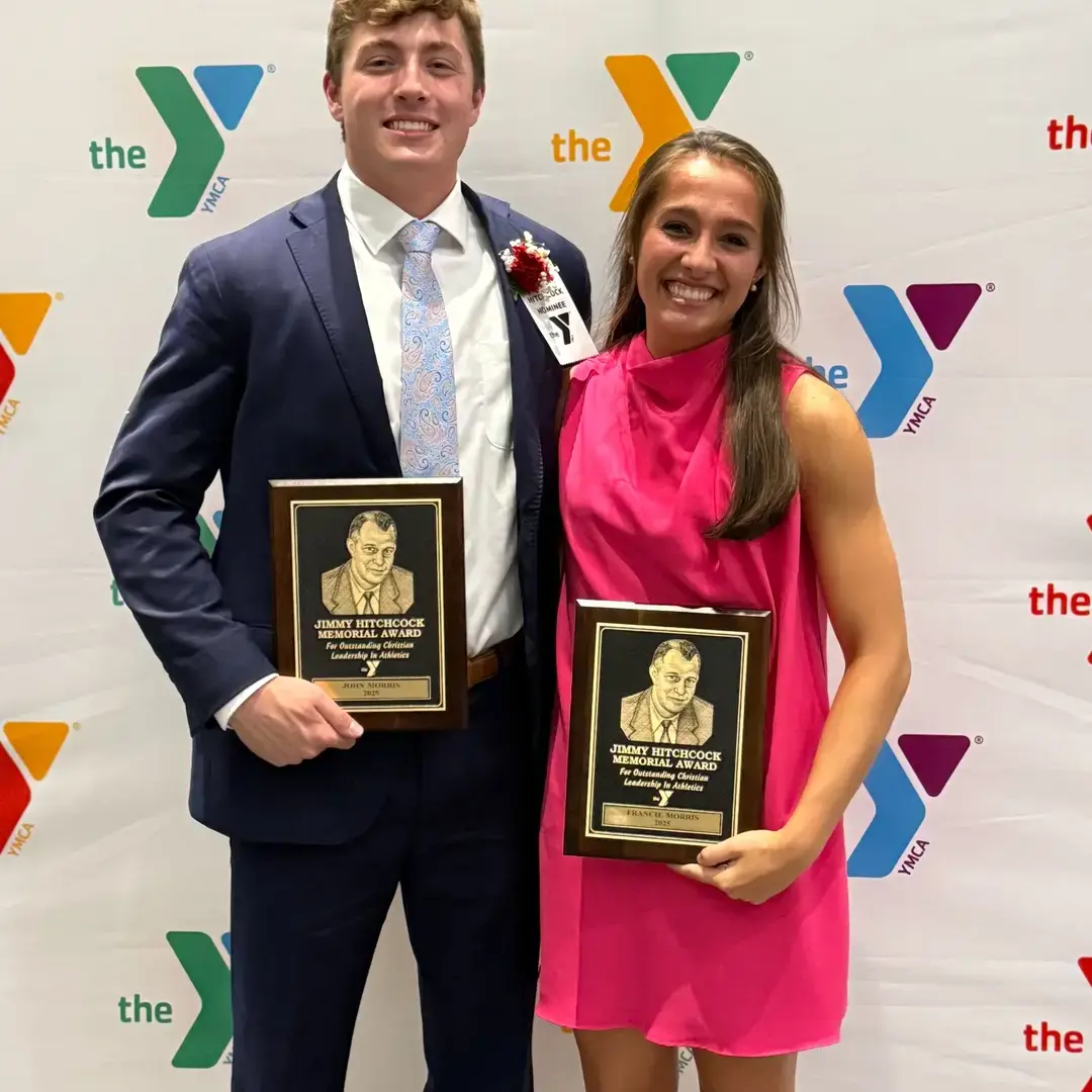 John and Francie with Award 
